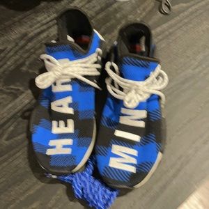 Adidas nmd hu Pharrell x BBC blue plaid